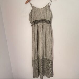 Indigo Thread Women’s Acid Washed Boho Fairy Grunge Maxi Dress Size Small A70